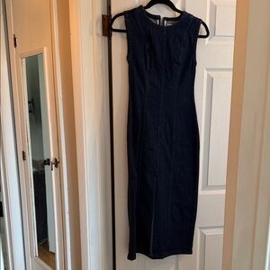 Abercrombie & Fitch Dark Navy Sleeveless Maxi Dress